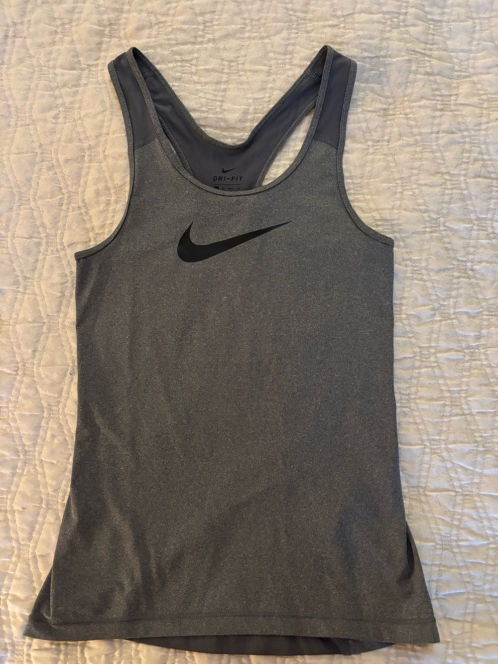 Nike Gray Dri-FIT Racerback Training Tank